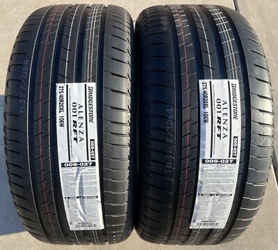 Set of TWO NEW 275/40R20 Bridgestone Alenza 001 RFT Run Flat BMW