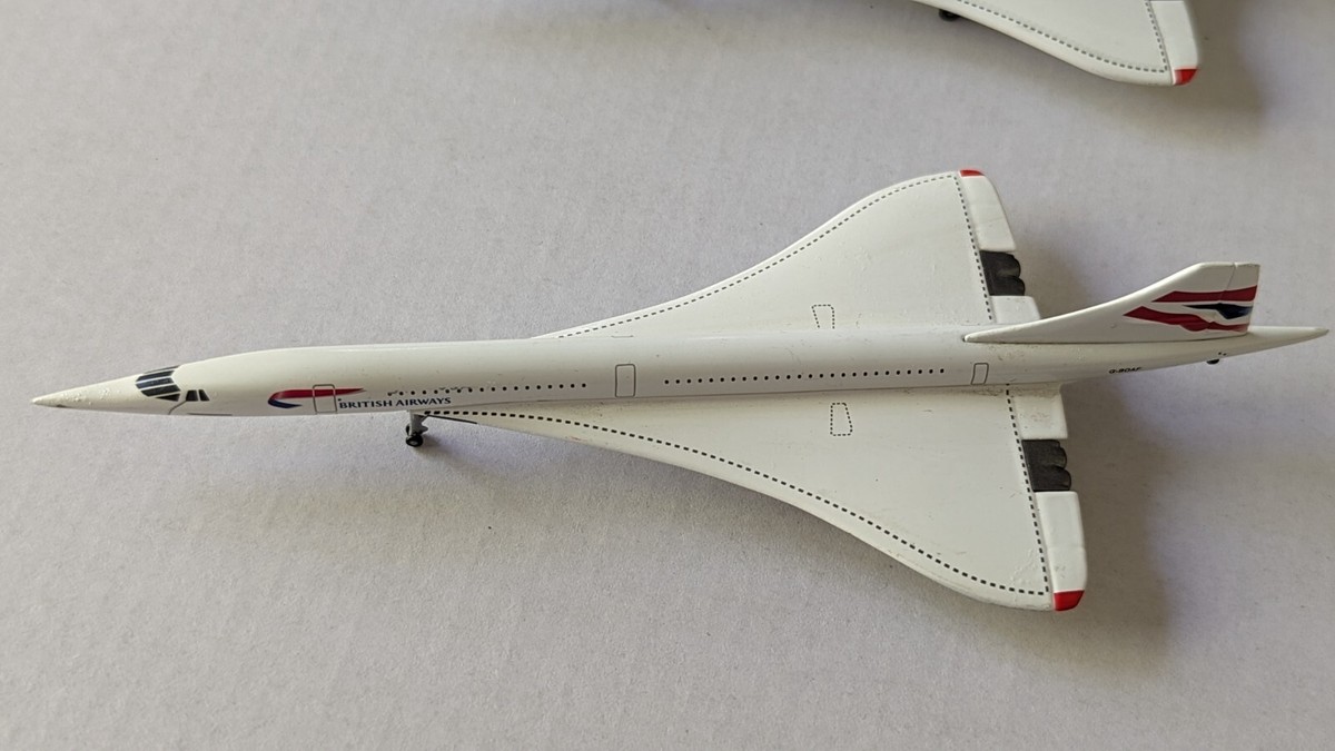 Gemini Jets 1:400 Concorde 2 Piece Set BOAC & British Airways