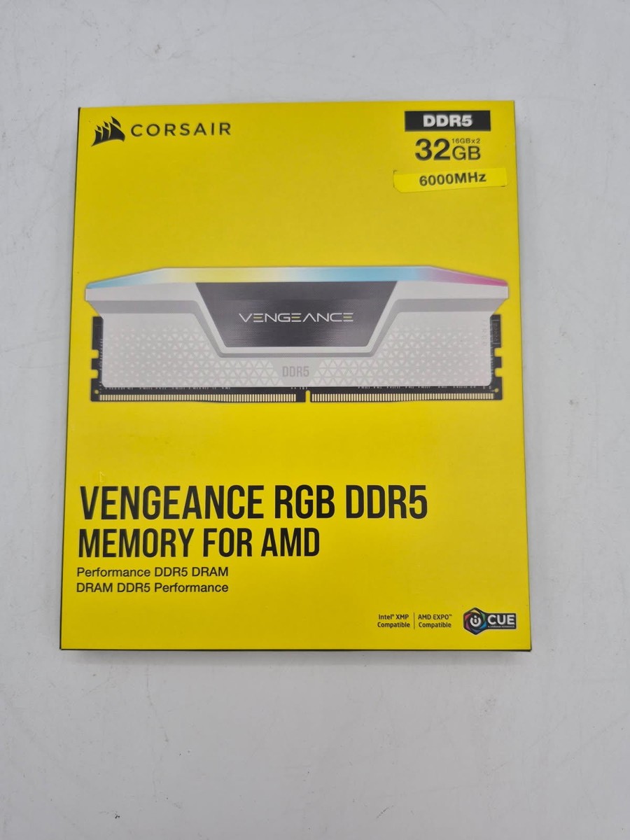 NEW CORSAIR Vengeance RGB DDR5 RAM 32GB 2x16GB 6000MHz CL30