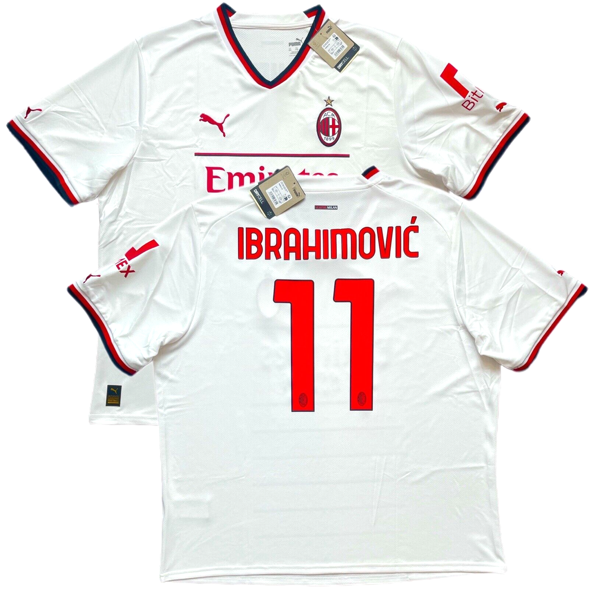 2022/23 AC Milan Away Jersey #11 IBRAHIMOVIC 2XL Puma Farewell