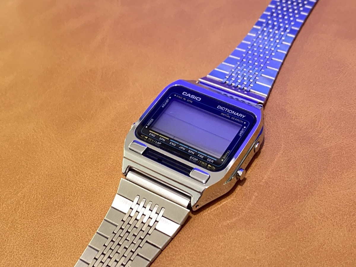 Rare Vintage Casio Dictionary Watch TE-2500 Mint new battery