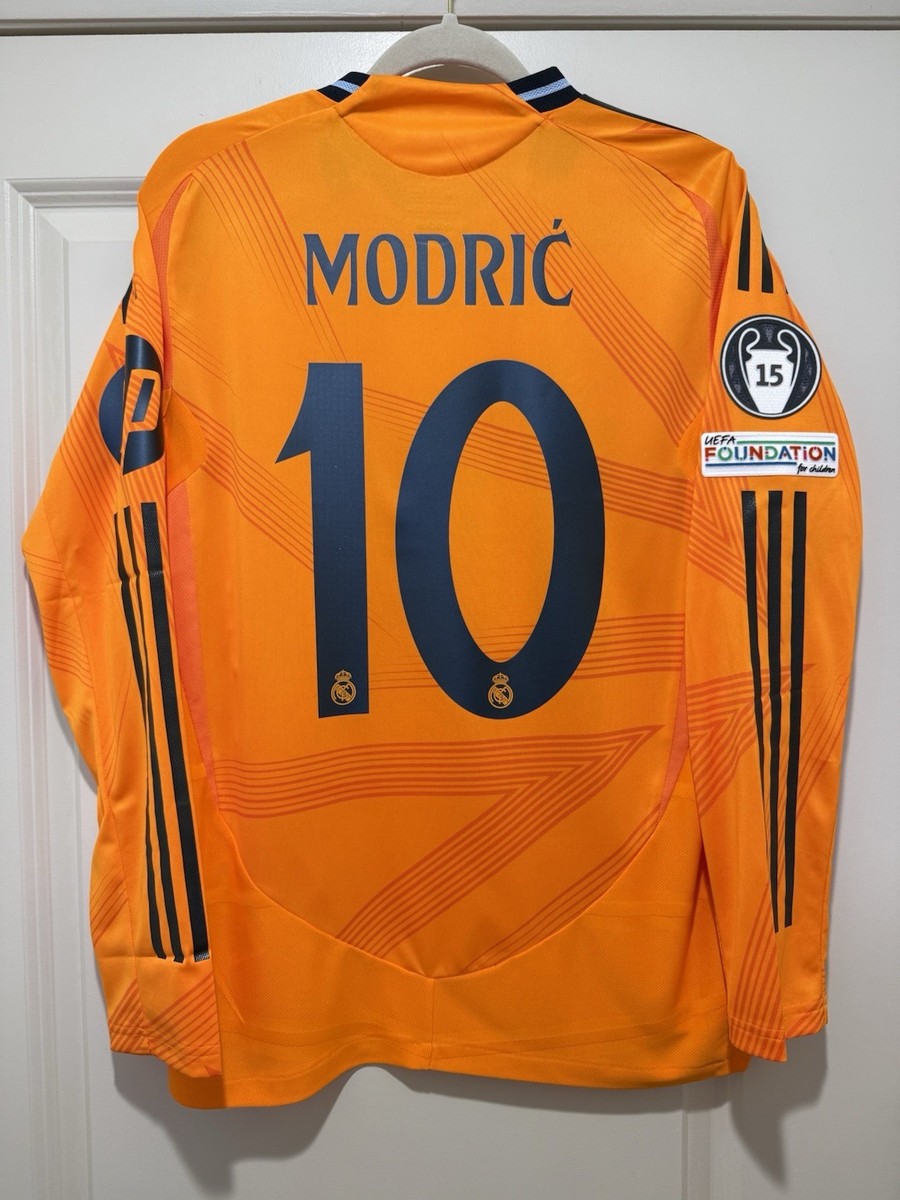 Luka Modric #10 Mens MEDIUM Adidas Real Madrid Away Authentic