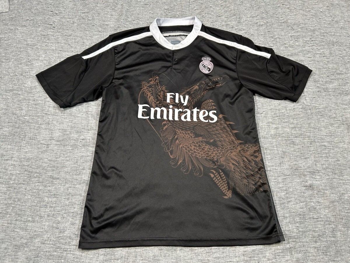 Fly Emirates Soccer Jersey Shirt Mens Extra Large Dragon