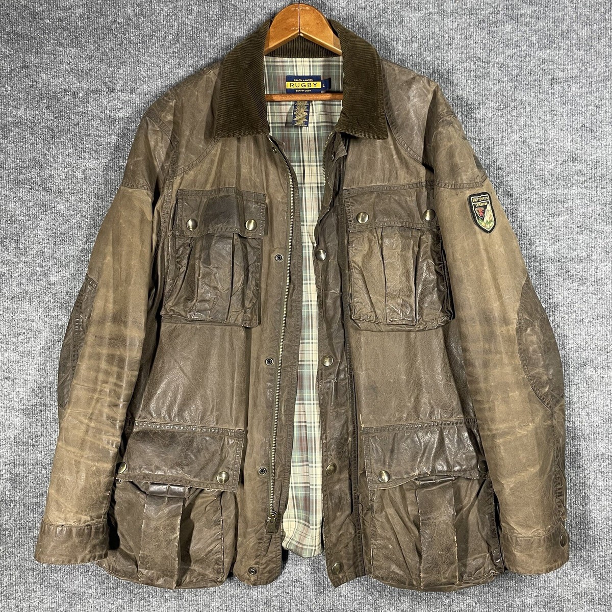 VINTAGE Rugby Ralph Lauren RRL Expedition Waxed Jacket Large