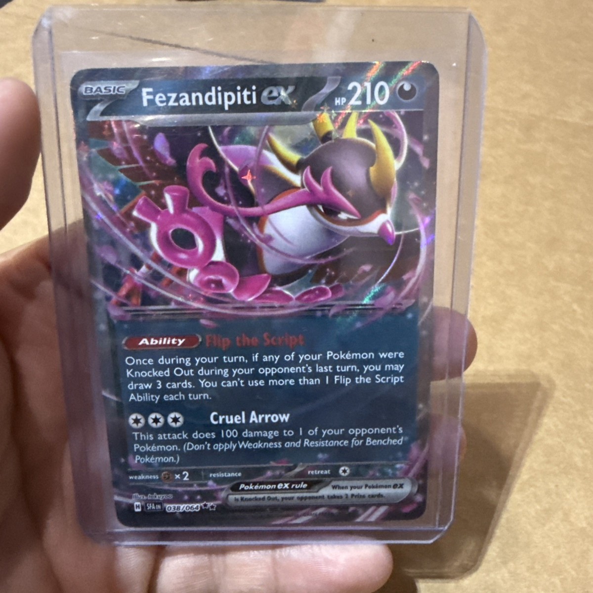 Fezandipiti EX Shrouded Fable Holo Double Rare Pokémon TCG Card