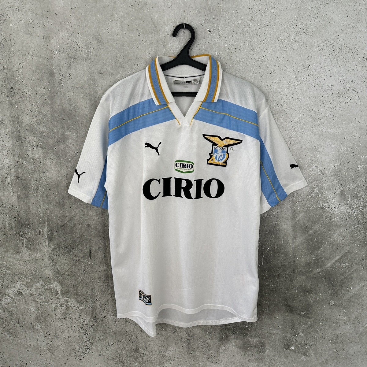SS LAZIO 1999 2000 CENTENARY AWAY FOOTBALL SHIRT PUMA JERSEY SIZE