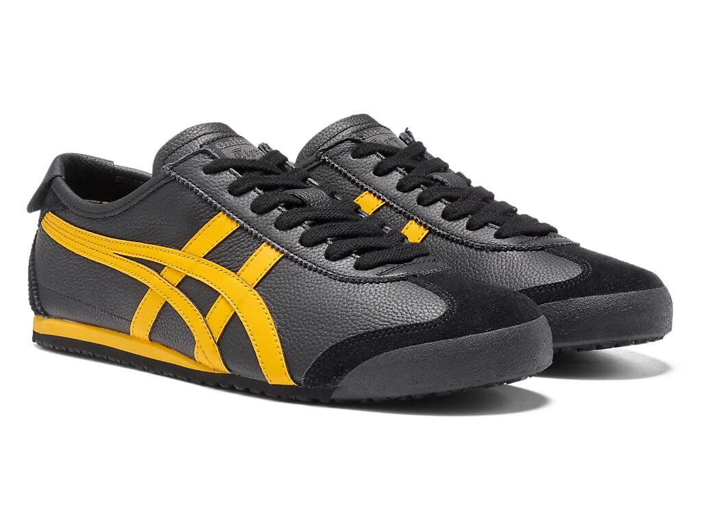 Onitsuka Tiger MEXICO 66 1183A201 003 BLACK YELLOW Unisex Size | eBay