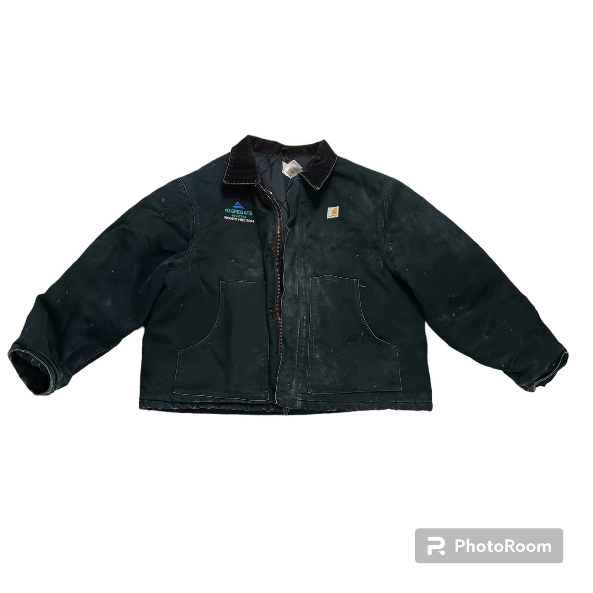 Vintage Carhartt J02 BLK Detroit Jacket Arctic Quilt Lined Men's