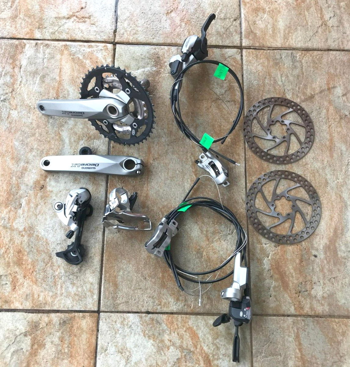 9 Speed Shimano Deore XT/ LX / Deore MTB Triple Groupset | eBay