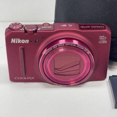 Nikon COOLPIX S9700 Digital Camera 16.0MP 30x Optical Zoom Red