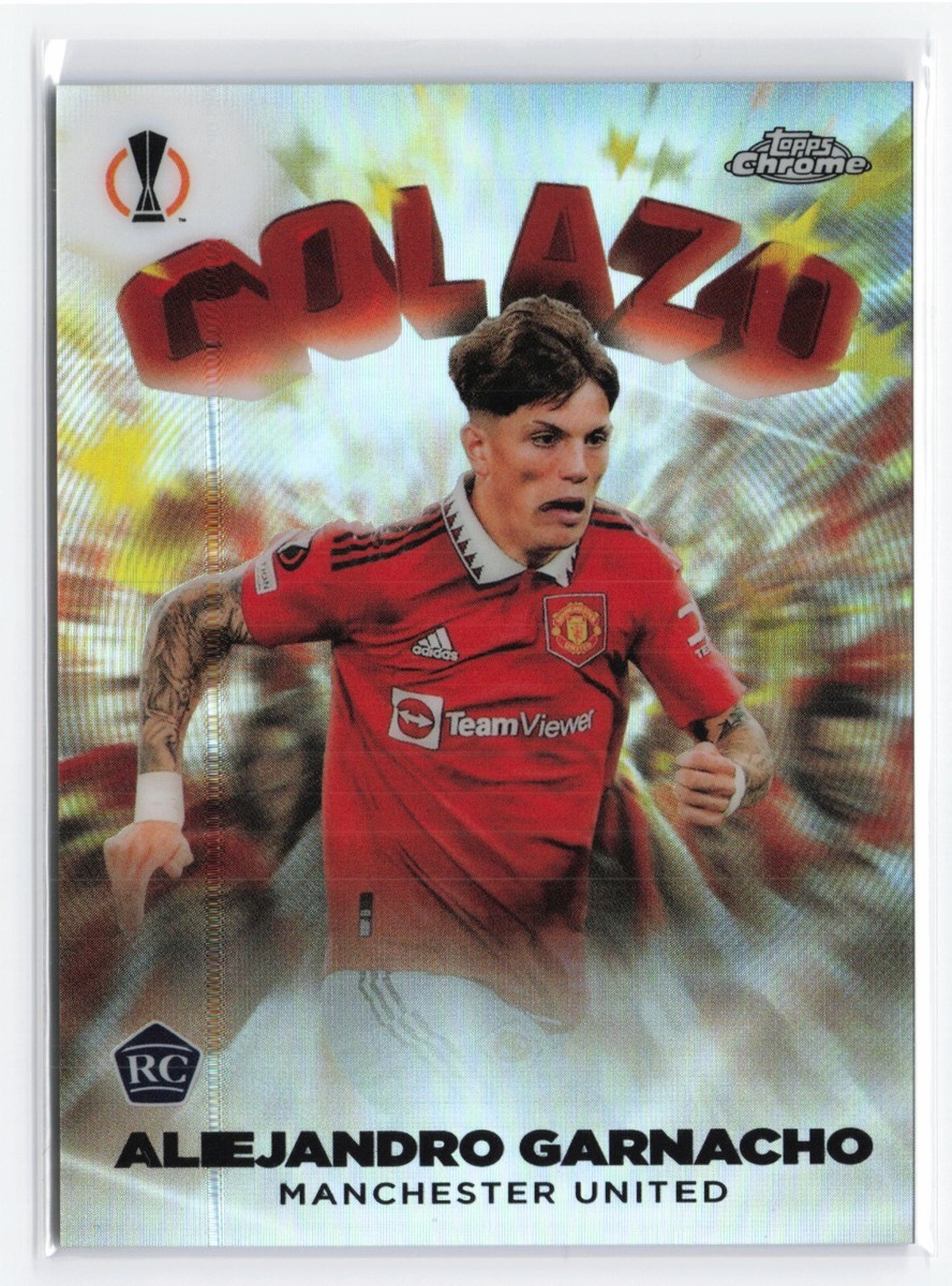 2023 Topps Chrome Alejandro Garnacho #G-17 Golazo Rookie RC