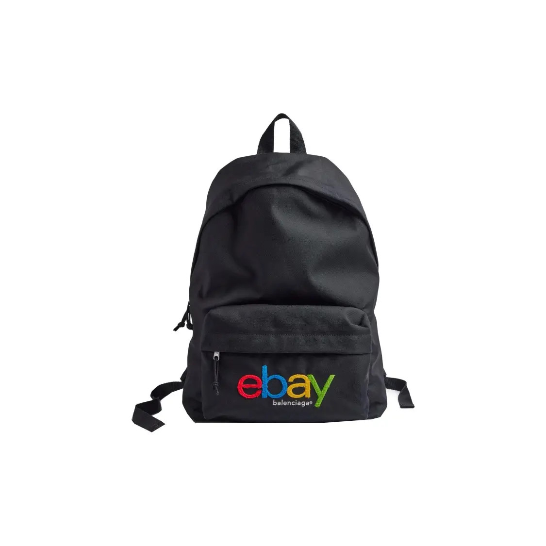 Balenciaga Explorer Brand Logo Zip Closure Backpack Men's Black