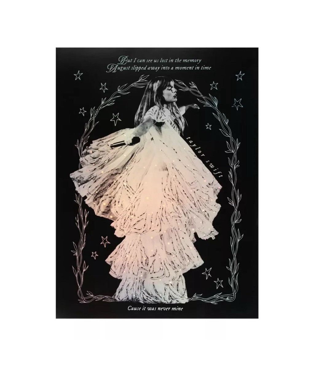 Taylor Swift Folklore Twirling Foil Lithograph PERFECT CONDITION