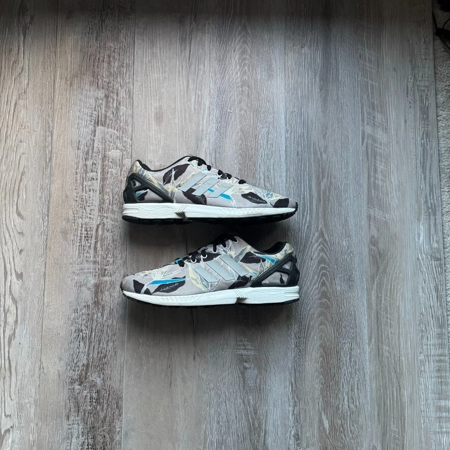 adidas ZX Flux Floral Print Gray for Sale | Authenticity