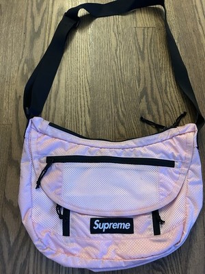 SS22 Supreme small messenger bag Pink Water Resistant Black Box