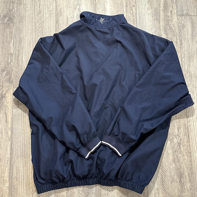 Ashworth Pullover Mens 1/4 Zip Navy Blue Weather Systems Golf