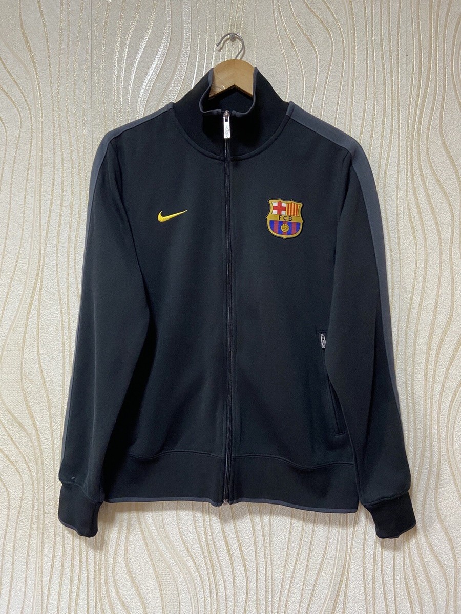 BARCELONA N98 AUTHENTIC FOOTBALL SOCCER TRACK TOP JACKET NIKE