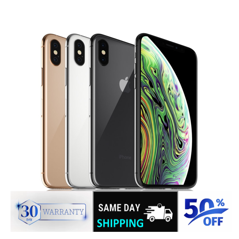Apple iPhone XS 64GB/256GB - Unlocked, Space Gray, Silver, Gold | eBay