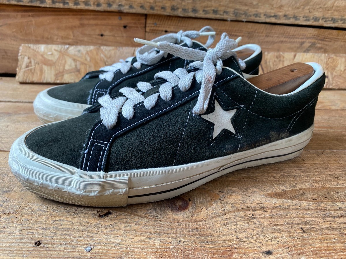 Vintage 80-90's converse one star,suede low top sneakers made in