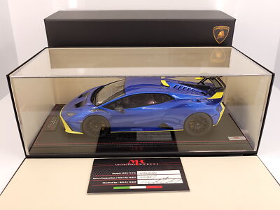 MR Collection 1:18 Lamborghini Huracan STO Blue Nethuns