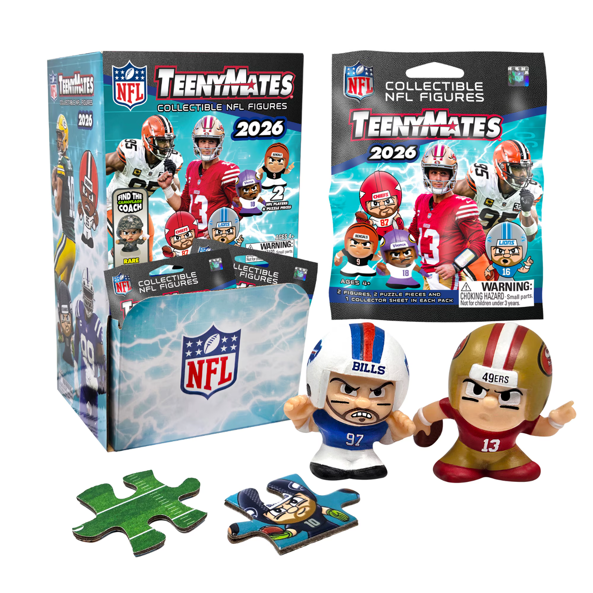 Party Animal - NFL TeenyMates Gravity Feed Box 2026 - Series 14
