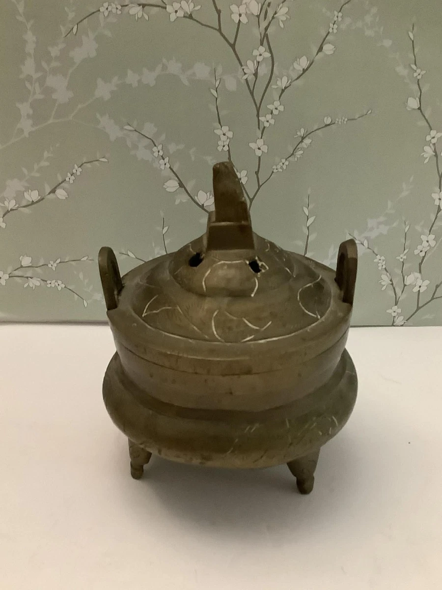 黄铜1850-1899 年中国香炉| eBay