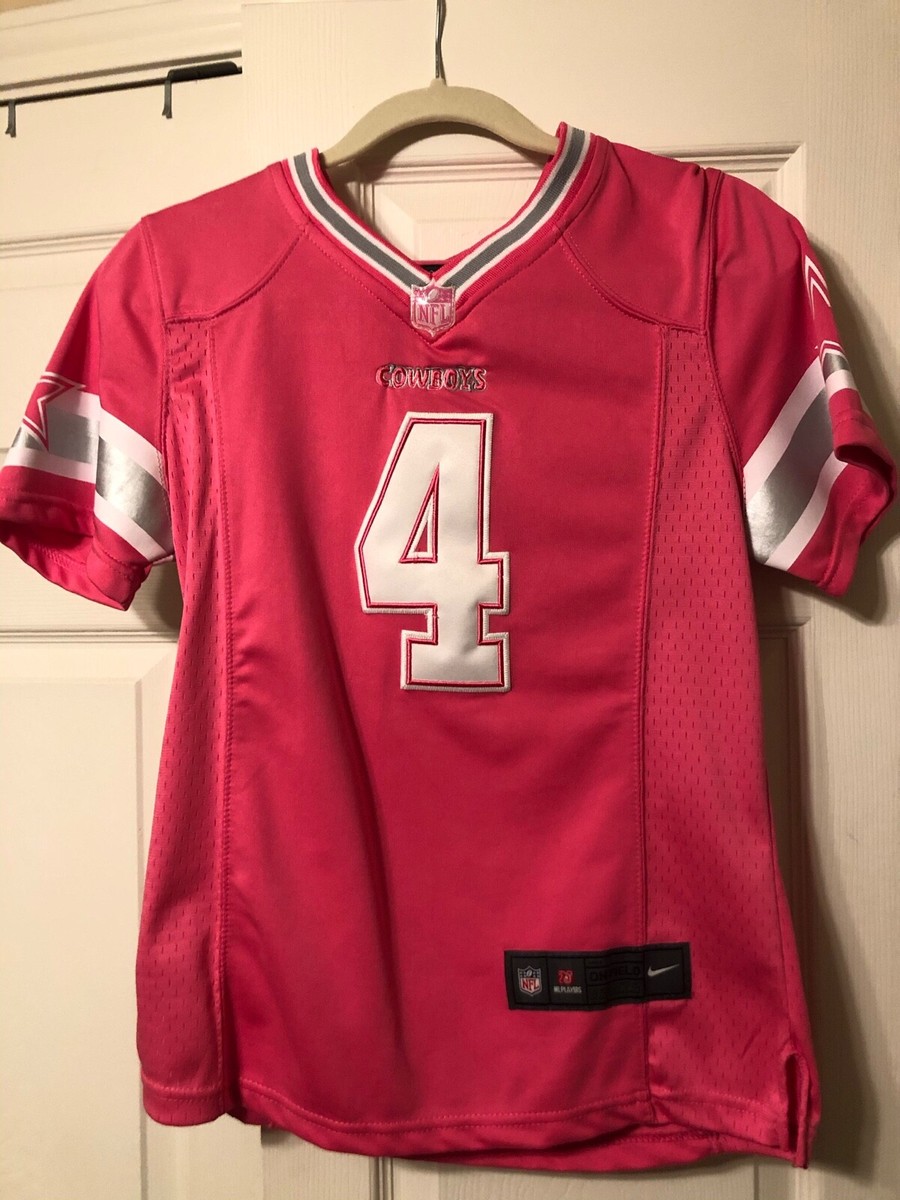 Dak Prescott pink #4 Jersey Women's Dallas Cowboys Sized women's M