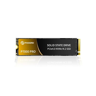 PHIXERO P7000PRO 2TB NVME SSD, PCIe Gen4x4, M.2 2280 NVMe Internal