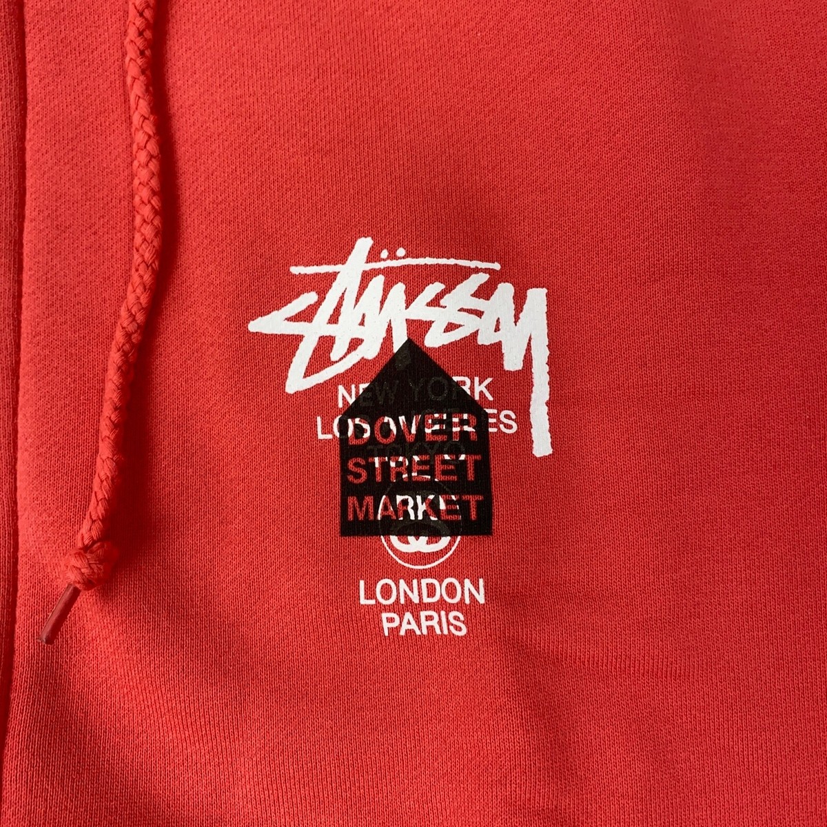 Stussy X Dover Street Market DSM World Tour Zip Hoodie Mens XL