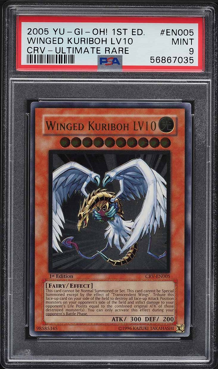 YUGIOH 1ST ED CRV-EN005 WINGED KURIBOH LV10 ULTIMATE RARE PSA 9