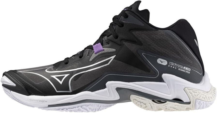 MIZUNO Volleyball Shoes WAVE LIGHTNING Z8 MID Black V1GA2405 US12