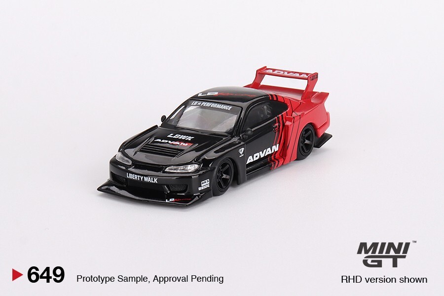 Mini GT 1:64 Nissan LB-Super Silhouette S15 SILVIA ADVAN Diecast