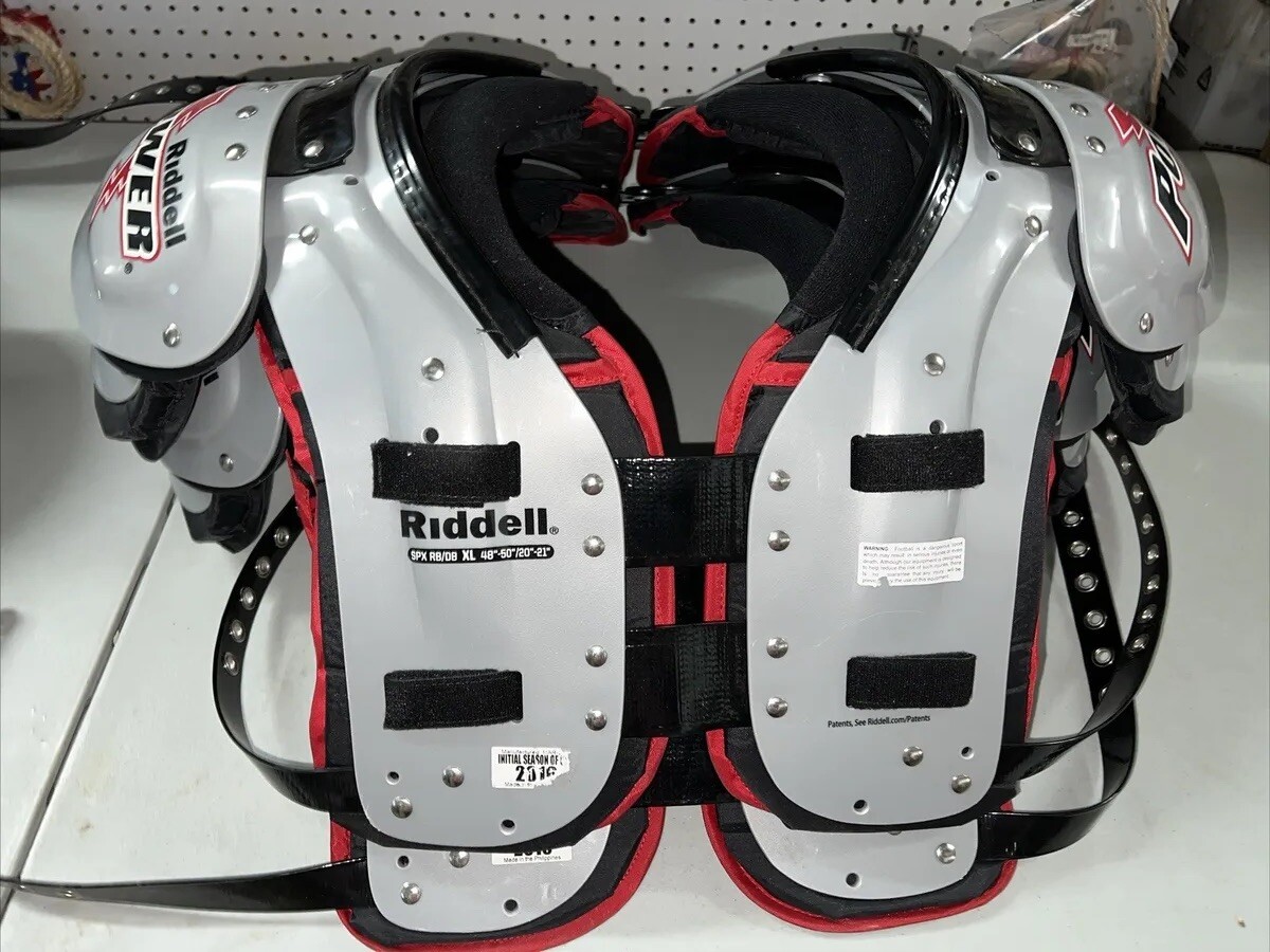 Riddell Power SPX RB/DB Men's XL Football Shoulder Pads 48