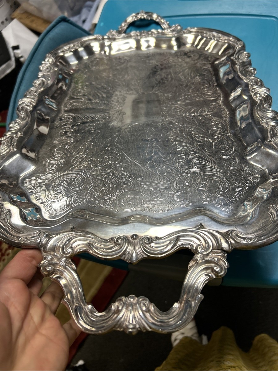 ANTIQUE F.B. ROGERS SILVER Co. TRADEMARK 1883 SILVER-PLATED LARGE