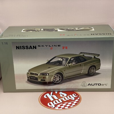 AUTOart 1/18 Nissan Skyline GT-R R34 V-Spec II Nurburgring
