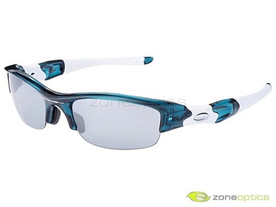 Oakley Flak Jacket Sunglasses 24-377J Crystal Turquoise/Slate