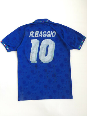 Vintage Original Diadora Italy Home 1994 World Cup USA #10 R