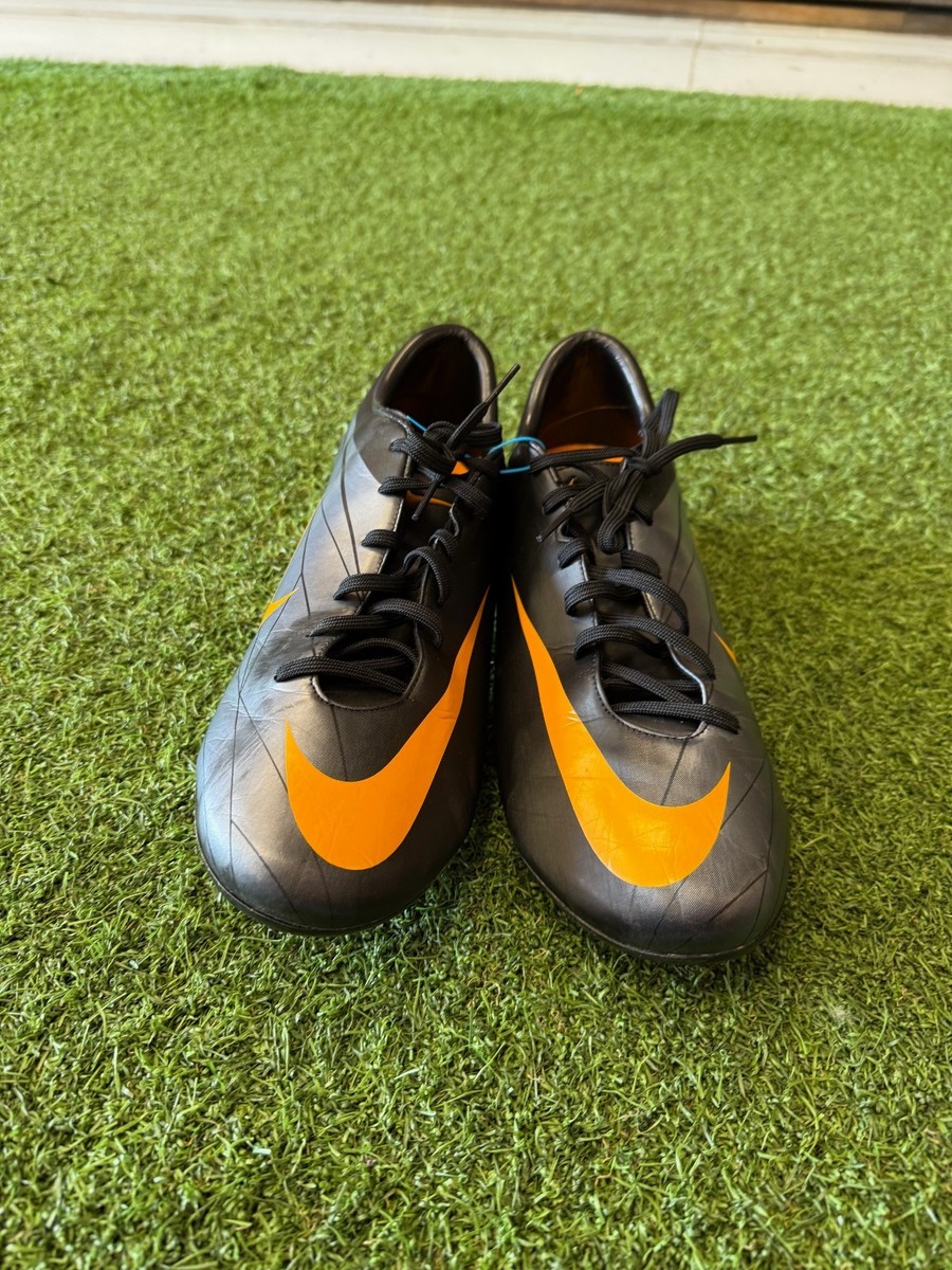 Nike Mercurial Miracle FG Soccer Cleats Size 12 - Black/Orange | eBay