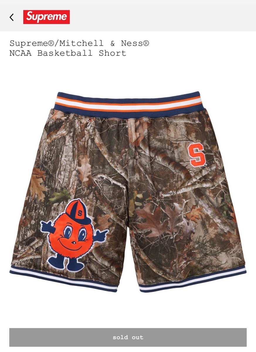Supreme NCAA Mitchell & Ness Basketball Short Syracuse Camo Medium