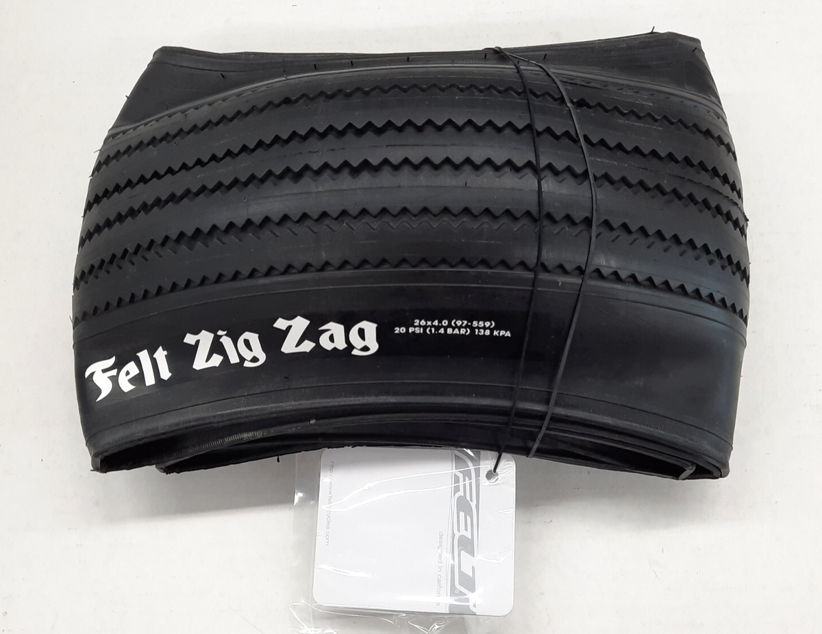 Felt Bicycles Zig Zag Fat Cruiser Tire Brand 26 x 4.0 | eBay