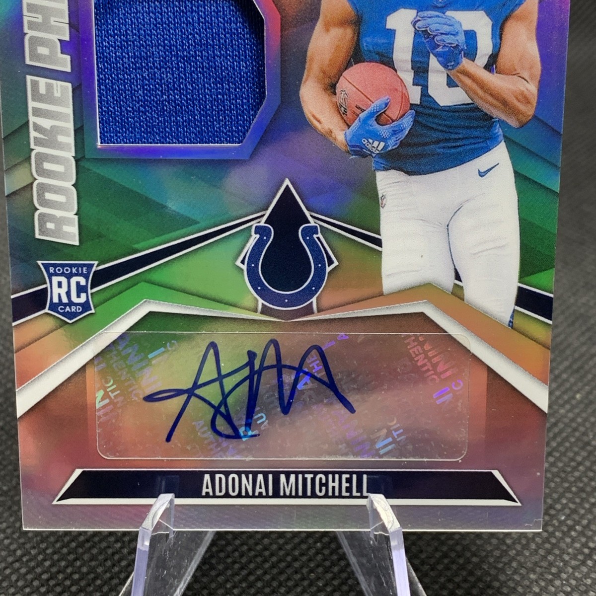 2024 Panini Phoenix Rookie Patch Autographs Adonai Mitchell 39/75