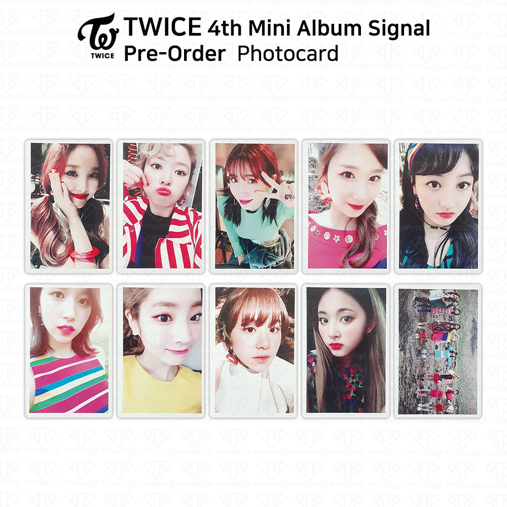 TWICE 4th Album Signal PreOrder Photocard Sana Mina Nayeon