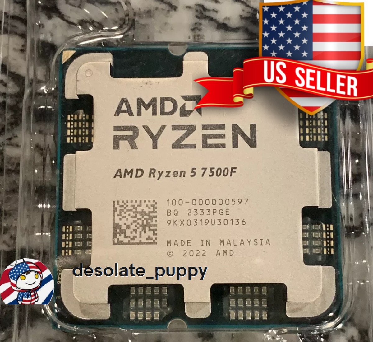 New) AMD Ryzen 5 7500F 6-Core 12-Thread Socket AM5 CPU Processor