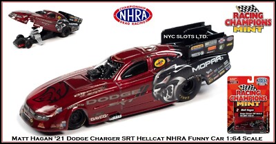 Racing Champions 1:64 Diecast Car Matt Hagan '21 Charger Hellcat