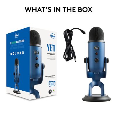 Logitech for Creators Blue Yeti USB Microphone for Gaming