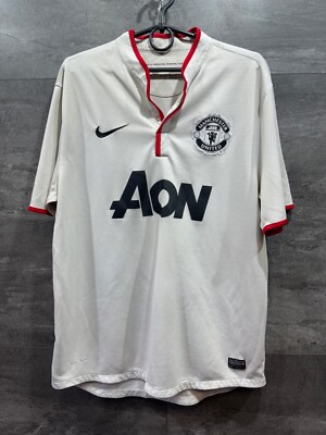 MANCHESTER UNITED 2012 2014 AWAY FOOTBALL SHIRT JERSEY SIZE L NIKE