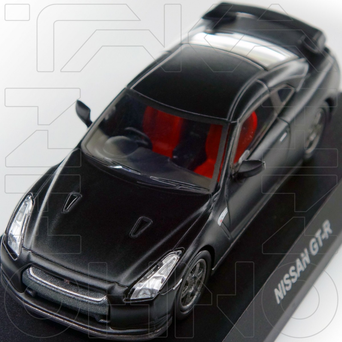 NISSAN GT-R R35 MINICAR COLLECTION KYOSHO 1:64 LIMITED MATTE BLACK