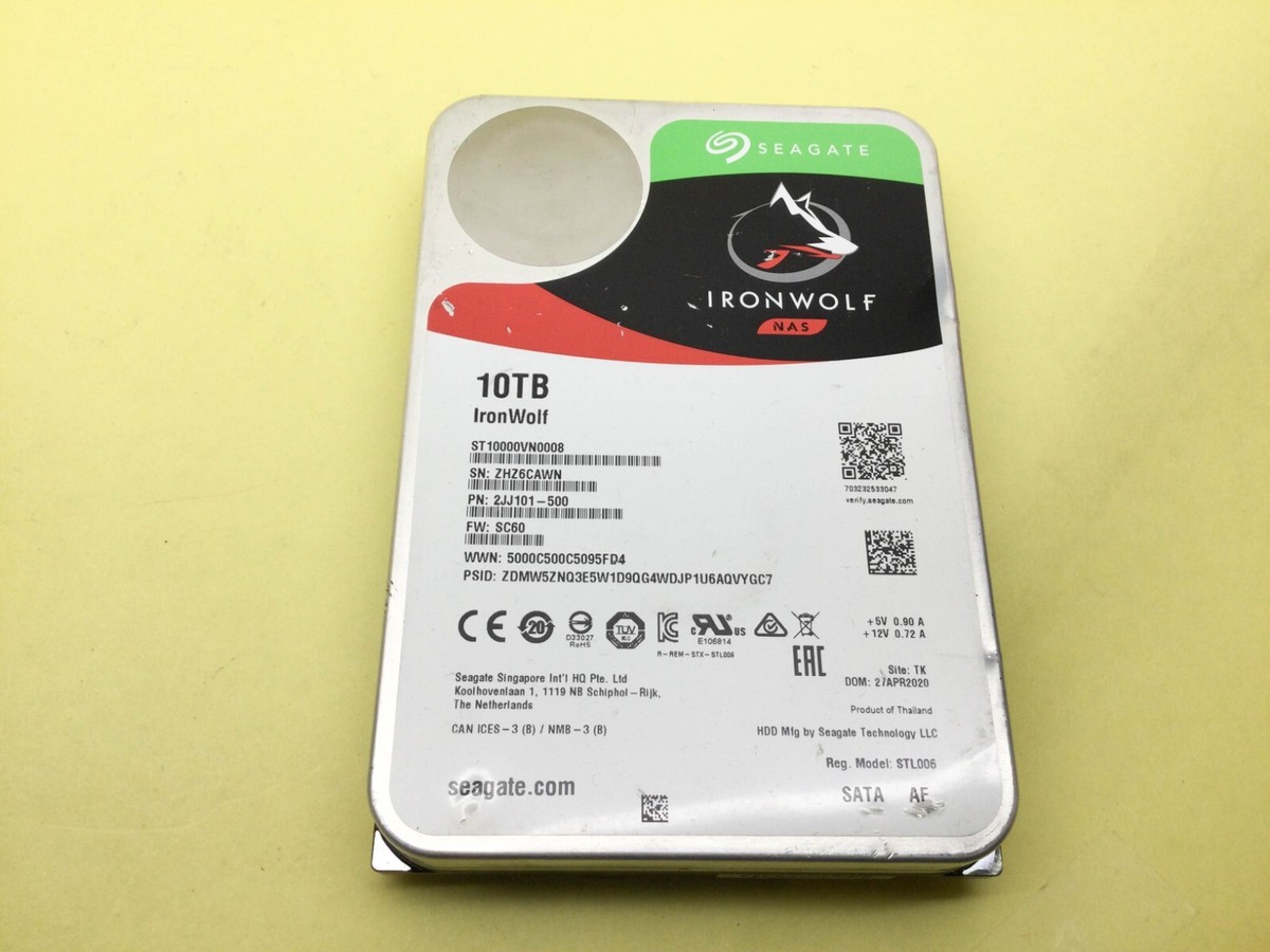 Seagate IronWolf 10TB 7200 RPM SATA 6Gb/s 256MB Cache 3.5'' HDD