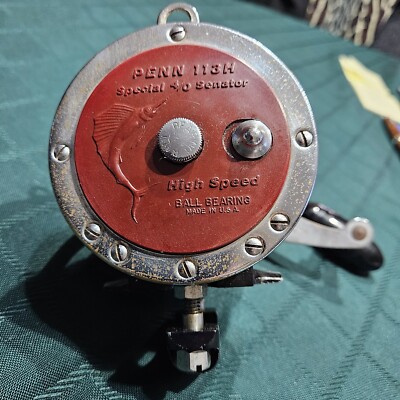 Penn 113H Special 4/0 Senator Upgraded Black Tiburon Frame w/ Rod