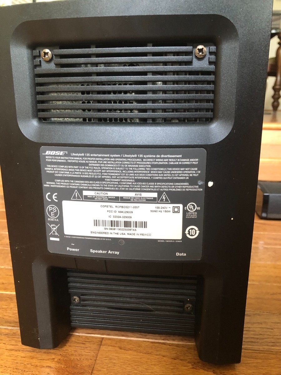 Bose Lifestyle 135 Home Entertainment System, AV35 Console, Remote